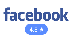 Facebook 4.5 star rating